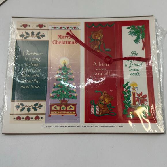 Lot of 3 (12 sheets) Vintage 1980s Gift Tags Labels Current Christmas Birthday - Picture 4 of 7
